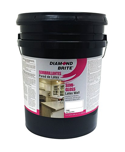 Diamond Brite Paint 21050 5-Gallon Semi Gloss Latex Paint High Hiding White