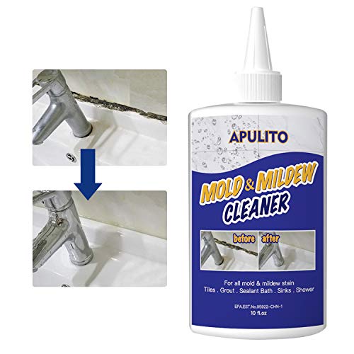 APULITO Mold & Mildew Remover Gel Household Cleaner for Tiles Stain Bathroom Cleaning 10 OZ …