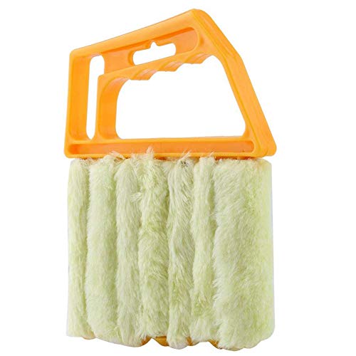 dSNAPoutof Handheld Microfibre Venetian Blind Cleaner Window Conditioner Duster Clean Brush Orange Yellow
