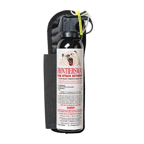 SABRE Frontiersman Bear Spray 9.2 oz (Holster Options & Multi-Pack Options) Maximum Strength & Larger Protective Barrier!