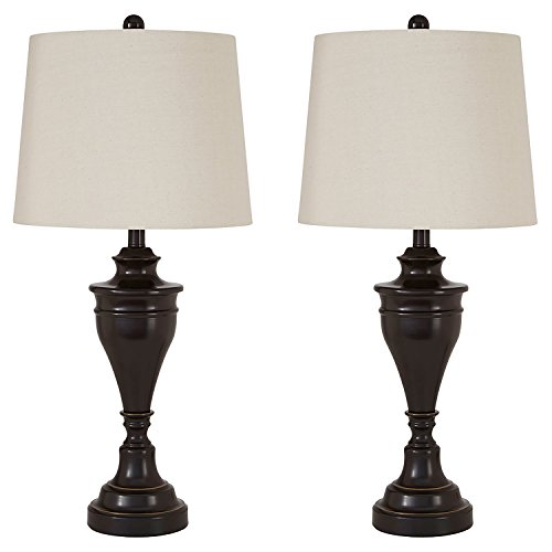 Signature Design by Ashley - Darlita Table Lamp - Traditional - Bronze (Pack of 2)