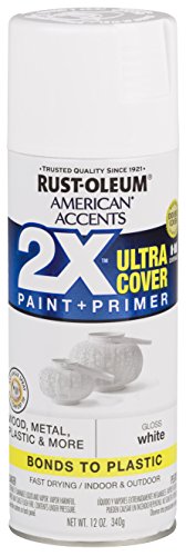 Rust-Oleum 327874 American Accents Spray Paint, 12 oz, Gloss White