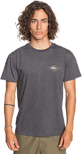 Quiksilver Men's INTO The Past TEE, Charcoal Heather, L