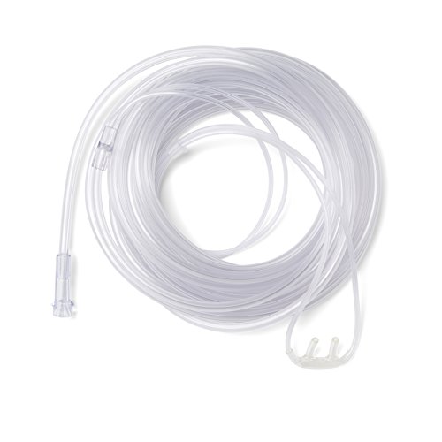 Medline HCS4515B Soft-Touch Nasal Oxygen Cannula, Standard Connector, 25-ft. Tubing Length, Adult Size, Pack of 25