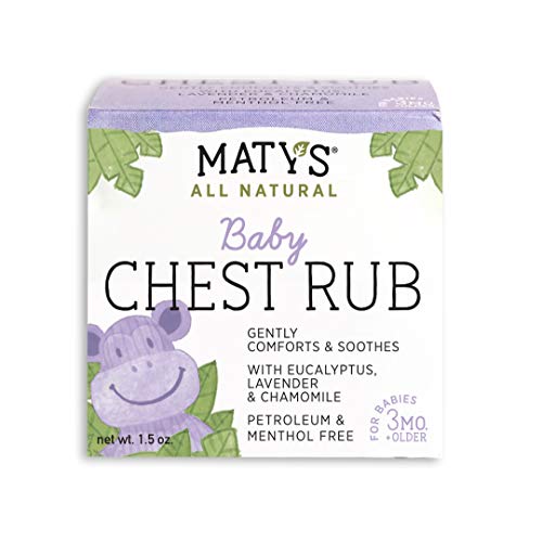 Matys All Natural Baby Chest Rub 1.5 Oz, Eases Congestion & Soothes to Sleep