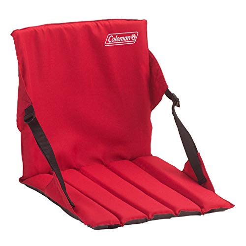 Coleman Portable Stadium Seat | Bleacher Cushion with Backrest | Lightweight Padded Seat Cushion