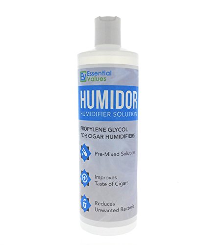 Cigar Humidor Solution, Best 16oz Propylene Glycol Formula for Cigar Humidifiers, Keep Stogies Fresher Than Ever - Comparable to Other Brands by Essential Values