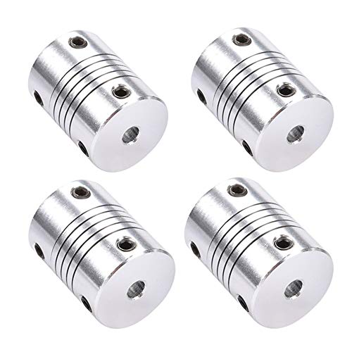 BIGTREETECH Direct Flexible Coupling 5mm to 8mm NEMA 17 Coupling Shaft for 3D Printer or CNC Machine (Pack of 4 5mm-8mm)