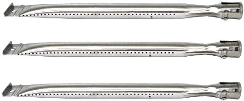 Hongso 15' x 1'(3-Pack) Universal Stainless Steel Burner for Charbroil 640-01303702-3 and Kenmore 146.16222010, Grill Master, Nexgrill & Uberhaus Gas Grill Models, SBF221