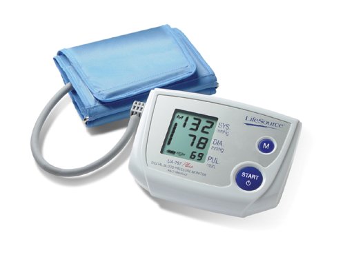 LifeSource Small Cuff Upper Arm Blood Pressure Monitor, Fits 6.3” - 9.4” Arms (UA-767PVS)