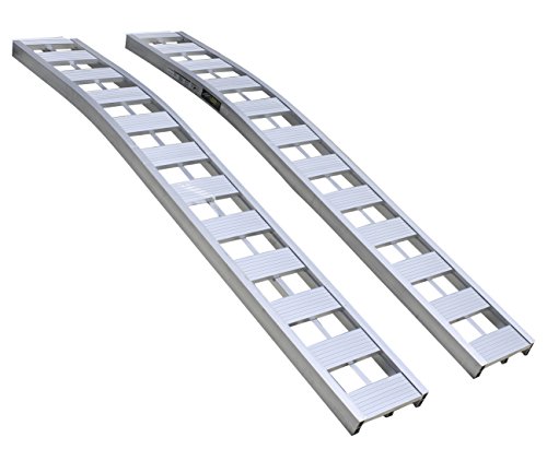 Erickson 07486 Silver 90' Long Aluminum Non-Folding Arched Ramp