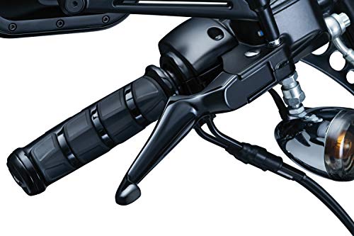 Kuryakyn 1847 Motorcycle Handlebar Accessory: Boss Blades Clutch and Brake Trigger Levers for 1996-2017 Harley-Davidson Motorcycles with Cable Clutch, Gloss Black, 1 Pair