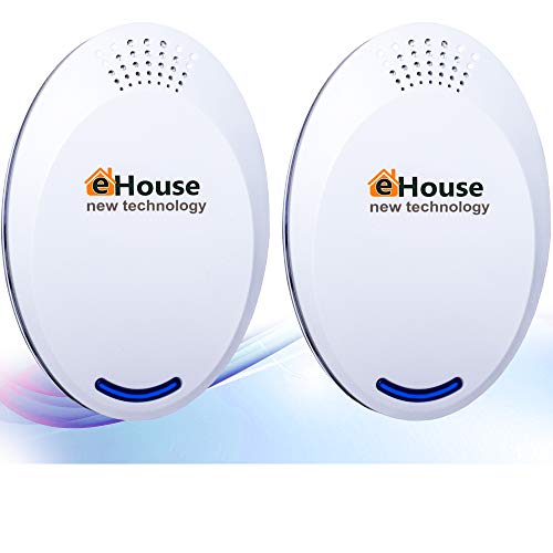 BH-4 Ultrasonic Electronic Repellent - Best Plug in - Get Rid of - Rodents, Squirrels, Mice, Rats, Bats, Insects - Roaches, Spiders, Fleas, Bed Bugs, Flies, Ants, Mosquitos, Fruit Fly!