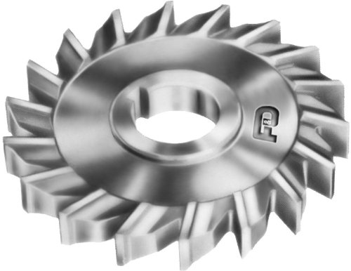 F&D Tool Company 11000-A509 Staggered Tooth Side Milling Cutter, High Speed Steel, 2.5' Diameter, 3/16' Width of Face, 1' Hole Size