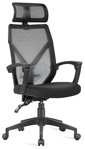 Office Chair - Dripex Desk Chair with Wheels and Arms Ergonomic Swivel Chair Adjustable Home Office Computer Chair for Women&Men