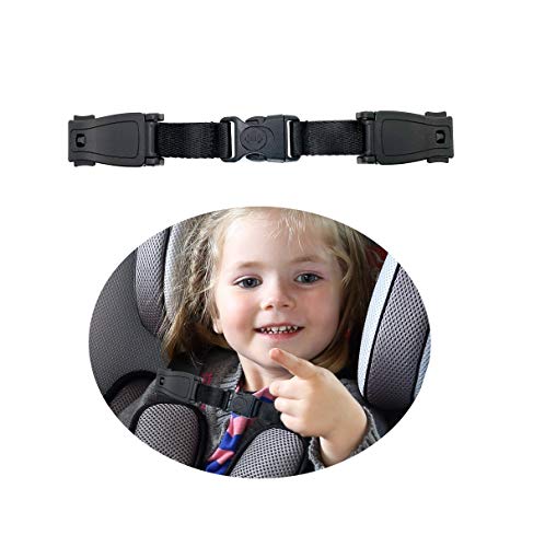 Universal Child Chest Harness Clip Anti-Slip Baby Chest Clip Guard Compatible with Seats, Strollers, High Chairs, schoolbags, max. for 1.5 inch Width Harness.