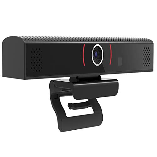 1080P Conference Webcam Video Calling Video Conference Camera HD Video and Audio Conferencing System for Small Meeting Rooms Wide Angle (Black)