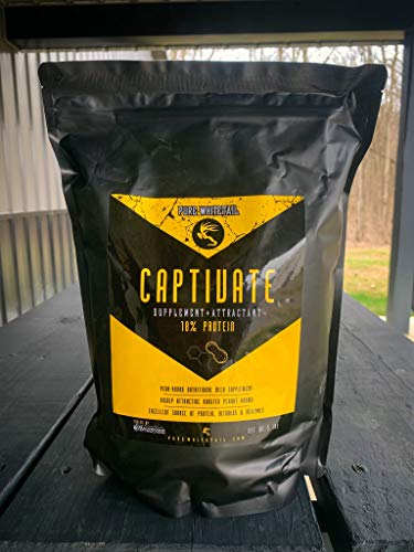 Pure Whitetail Captivate – Supplemental Feed/Attractant for Whitetail Deer Antler Growth and Body Development with Irresistible Roasted Peanut Aroma (5 lbs)