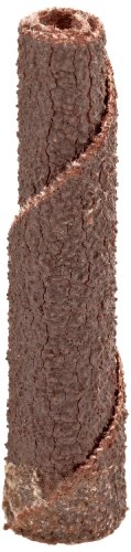 Merit Abrasive Cartridge Roll, Aluminum Oxide, 1/8' Arbor, Roll 1/4' Diameter x 1-1/2' Length, Grit 80 (Pack of 100)