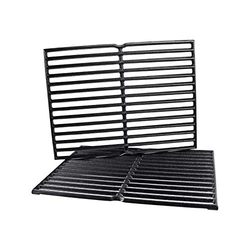 Uniflasy 15 Inch Cast Iron Grill Cooking Grid Grate for Weber Old Spirit 200 Series, Spirit E/S 200 & 210 with Side Control Panel, Spirit 500, Genesis Silver A, for Weber 7522 7523 7521 65904 65905