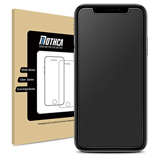 Mothca Matte Screen Protector Compatible with iPhone XS/iPhone X/iPhone 11 Pro Anti-Glare & Anti-Fingerprint Tempered Glass Clear Film Case Friendly 3D Touch Bubble Free for iPhone XS/X/11 Pro