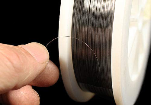 United Nuclear Pure Tungsten Filament Metal Wire Coil - 16' Feet - 99.95% Purity - (0.25 mm) Diameter - 1 Coil
