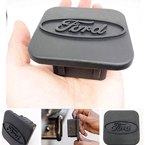 I life Trailer Hitch Tube Cover Plug Cap for Ford,Rubber Receiver Tube Hitch Plug,F150 F250 Trailer Hitch Cover (fit Ford)