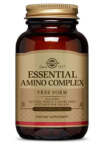 Solgar Essential Amino Complex, 90 Vegetable Capsules - Free Form Essential Amino Acids - Non-GMO, Vegan, Gluten Free, Dairy Free, Kosher - 90 Servings