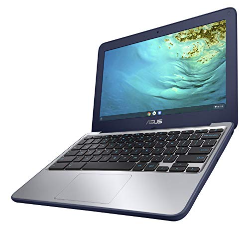ASUS Chromebook C202XA Rugged & Spill Resistant Laptop, 11.6' HD, 180 Degree, MediaTek 8173C Processor, 4GB RAM, 16GB Storage, MIL-STD 810G Durability, Blue, Education, Chrome OS, C202XA-YH02-BL
