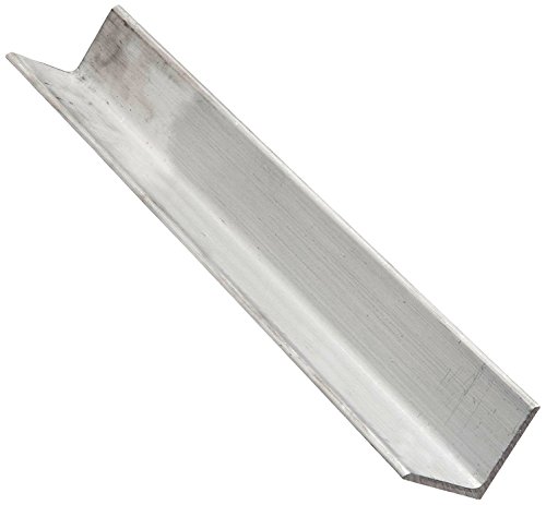 RMP 6061-T6 Aluminum American Standard Angle, 2-1/2 Inch x 2-1/2 Inch Leg Length, 3/16 Inch Wall, 24 Inch Length, Rounded Corners, Extruded, Unpolished (Mill) Finish