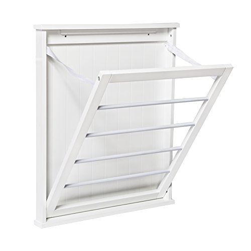 Honey-Can-Do DRY-04446 Small Wall-Mounted Drying Rack, White