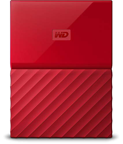 WD 3TB Red My Passport Portable External Hard Drive - USB 3.0 - WDBYFT0030BRD-WESN