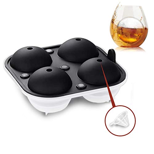 Round Ice Cube Mold, Easy Release Ice Ball Mold Ice Cube Trays Silicone Ice Cube Tray Large Ice Cube Tray for Whiskey, Cocktail Flexible