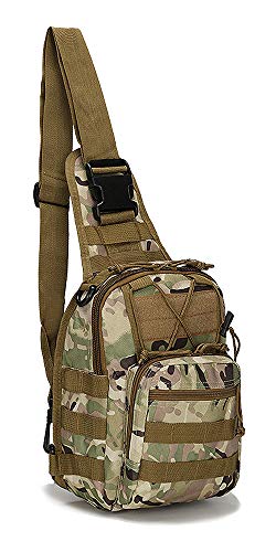 FAMI Outdoor Tactical Bag Backpack, Military Sport Bag Pack Sling Shoulder Backpack Tactical Satchel for Every Day Carry