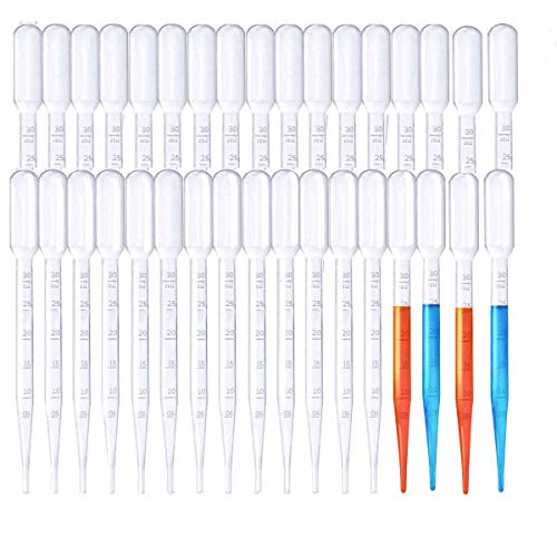 Disposable Plastic Transfer Pipettes，BEBEEPOO 200PCS 3ml Dropping Pipettes Suitable for Essential Oils & Science Laboratory Makeup Tool