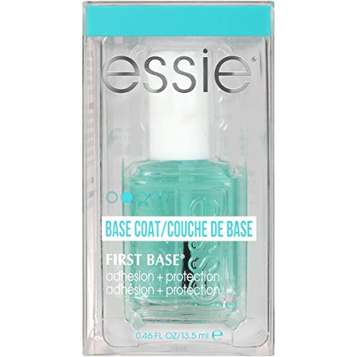 essie First Base Adhesion + Protection Base Coat for Nail Polish, 0.46 Ounces (Packaging May Vary)