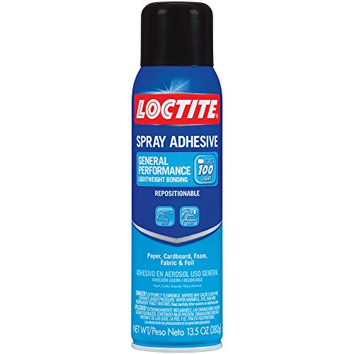 Loctite 2235316 General Performance 100 Spray Adhesive, Single, Tr 13.5 oz Translucent