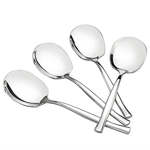 Idomy 8-Piece Stainless Steel Buffet Serving Spoon, Large Serving Spoon
