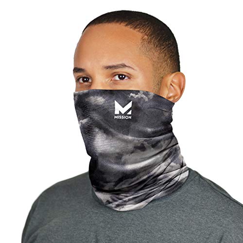 MISSION Cooling Neck Gaiter Customize Your Coverage, Face Mask, Cools When Wet- Cloud Quite Shade