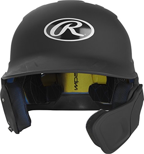 Rawlings MACHEXTR-B7-SR 2019 Mach Baseball Batting Helmet, Matte Black