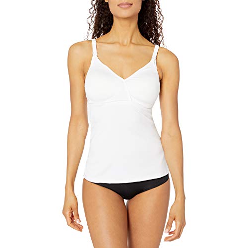 Playtex Women's Maternity Nursing Camisole with Built-in-Bra #4957, White, X-Large
