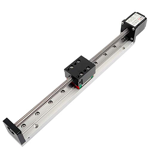 FUYU FSL30 Mini Linear Stage Actuator Small Slide Guide Rail CNC Screw Lead Motion Table Motorized Nema 11 Stepper Motor[200mm Stroke]