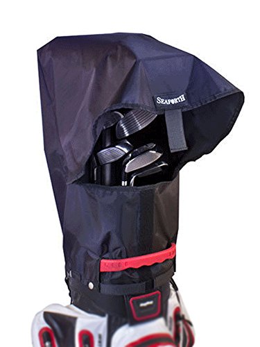 Seaforth Rain Gear SeaForth Waterproof Rain Hood Cover for Golf Bags, Black
