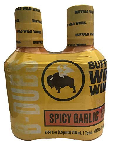 2Pk Buffalo Wild Wings Spicy Garlic Bbq Sauce 24 oz