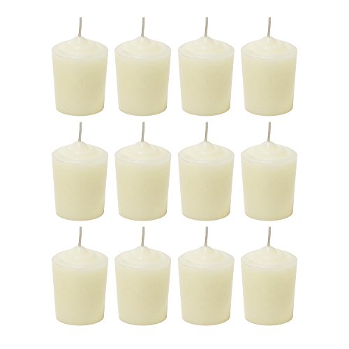 SRG Ivory Unscented 15 Hours Votive Candles Pack of 12