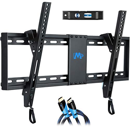 Mounting Dream UL Listed TV Mount for Most 37-70 Inches TVs, Universal Tilt TV Wall Mount Fits 16', 18', 24' Studs with Loading 132 lbs & Max VESA 600x400mm,Low Profile Wall Mount Bracket MD2268-LK
