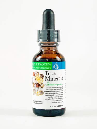 Trace Minerals in Colloidal Suspension (1 OZ) by Morter HealthSystem B.E.S.T. Process Alkaline Organic & Plant Based Fulvic Minerals, Trace Elements & Amino Acids for Energy & Vitality