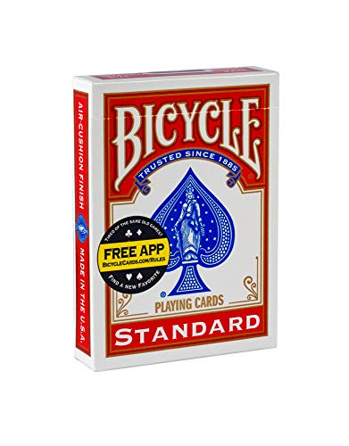 Bicycle Playing Cards - Poker Size, [Colors May Vary: Red, Blue or Black]