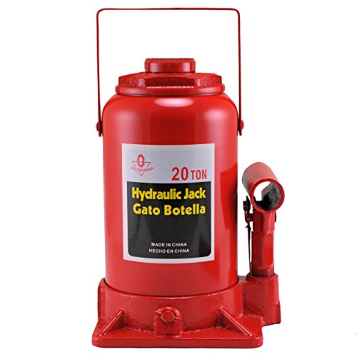 Hiltex 20206 High Lift, Heavy Duty Hydraulic Bottle Jack, 20 Ton