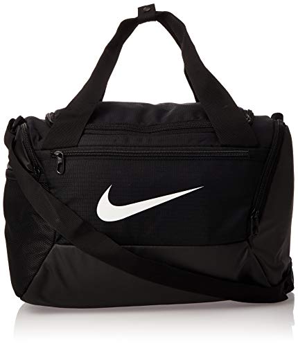 NIKE Brasilia X-Small Duffel - 9.0, Black/Black/White, Misc